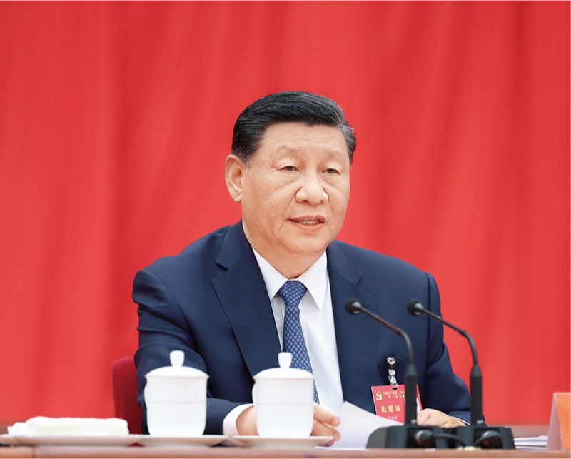 　　中國共產(chǎn)黨第二十屆中央委員會第三次全體會議，于2024年7月15日至18日在北京舉行。中央委員會總書記習(xí)近平作重要講話。 新華社記者 鞠鵬/攝